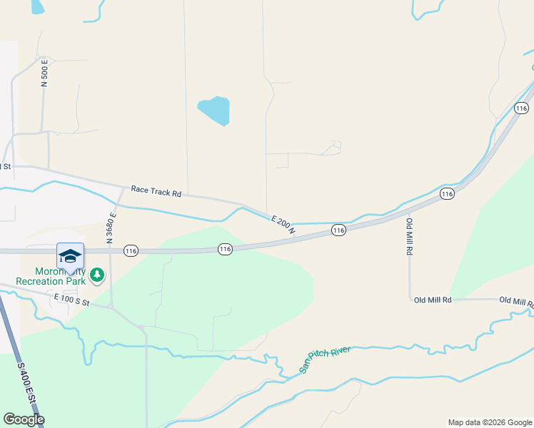 map of restaurants, bars, coffee shops, grocery stores, and more near 17500 North 4250 East in Moroni