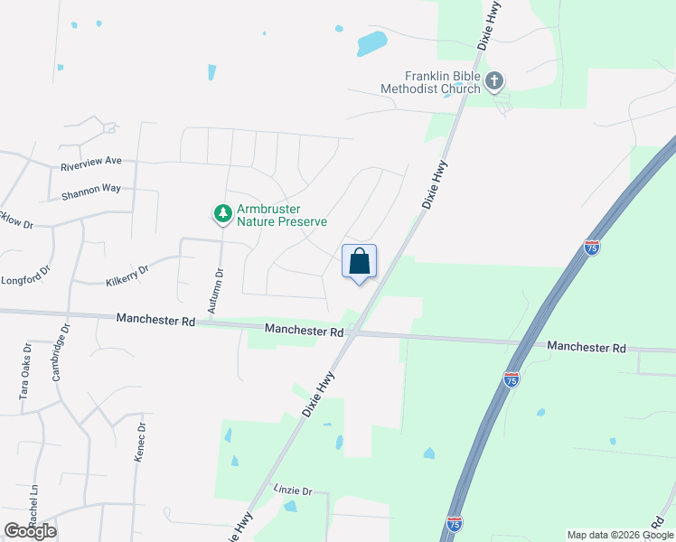 map of restaurants, bars, coffee shops, grocery stores, and more near 6660 Raycroft Dr in Middletown