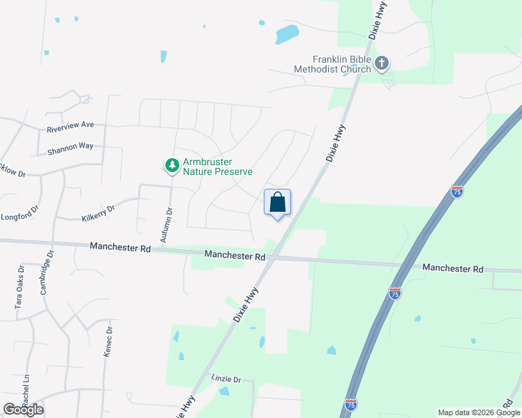 map of restaurants, bars, coffee shops, grocery stores, and more near 6660 Raycroft Dr in Middletown