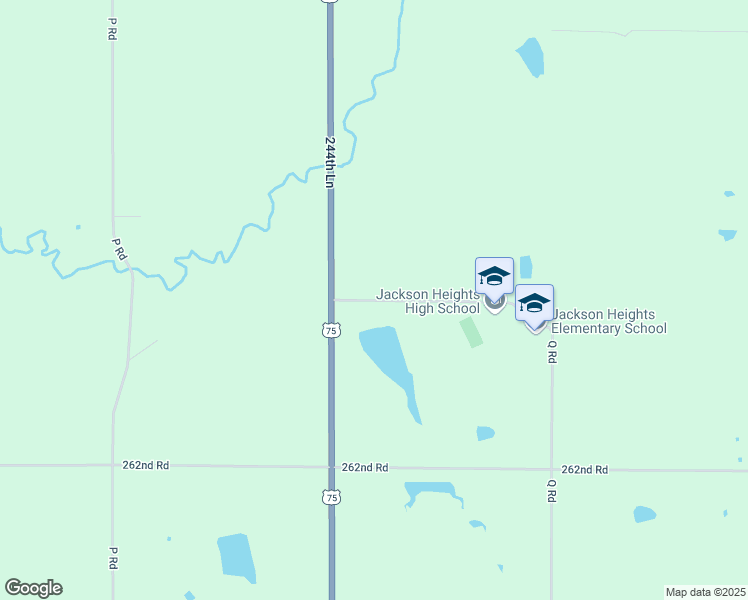 map of restaurants, bars, coffee shops, grocery stores, and more near 12692 266th Road in Holton