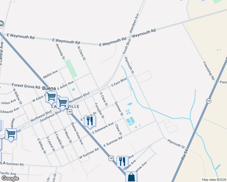 map of restaurants, bars, coffee shops, grocery stores, and more near 206 Sumner Street in Buena