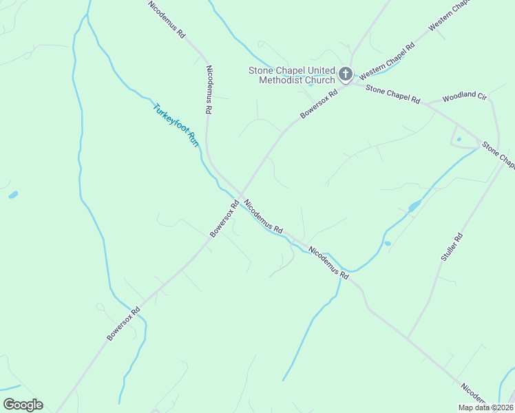 map of restaurants, bars, coffee shops, grocery stores, and more near Nicodemus Road in New Windsor