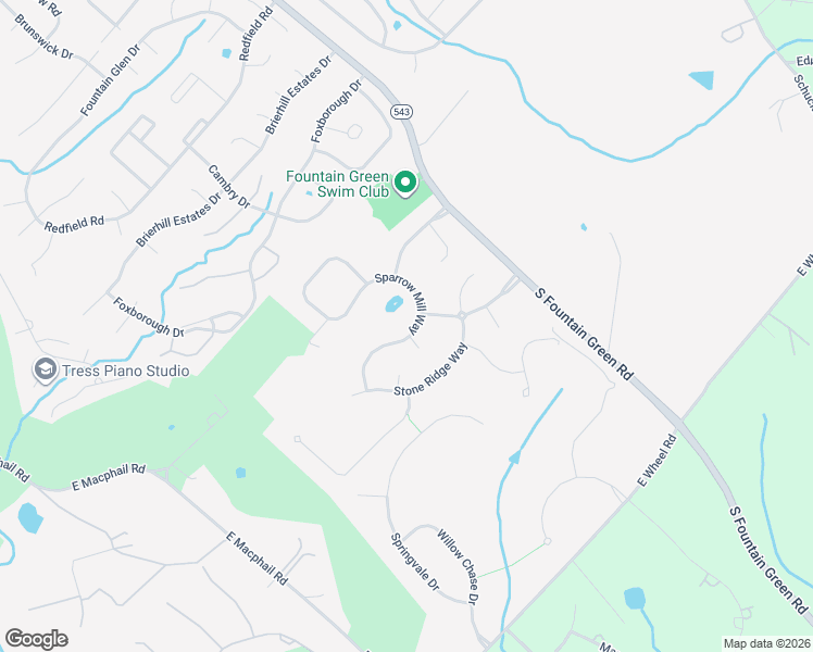 map of restaurants, bars, coffee shops, grocery stores, and more near 1200 Sparrow Mill Way in Bel Air