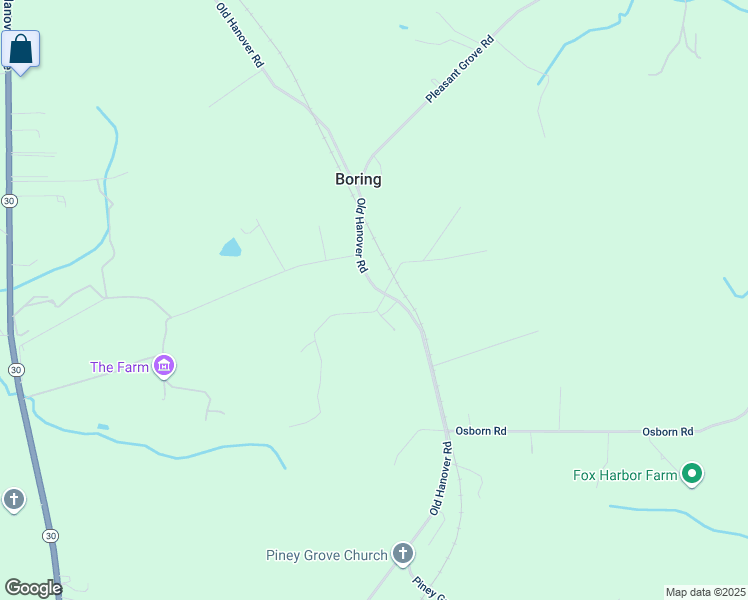 map of restaurants, bars, coffee shops, grocery stores, and more near 14628 Old Hanover Road in Reisterstown