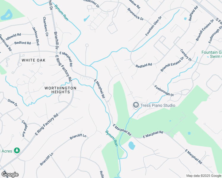 map of restaurants, bars, coffee shops, grocery stores, and more near 905 Saint Andrews Way in Bel Air