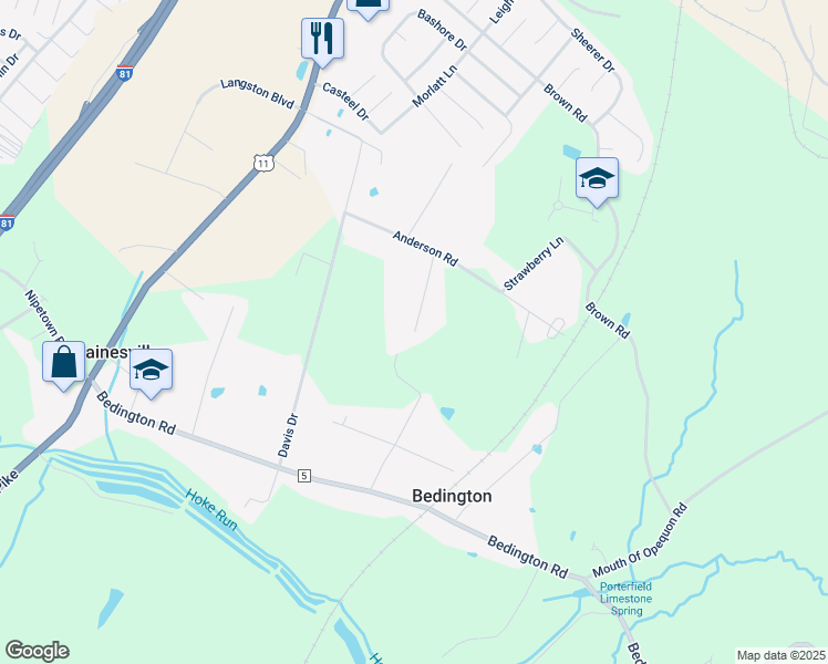 map of restaurants, bars, coffee shops, grocery stores, and more near Compton Lane in Berkeley County