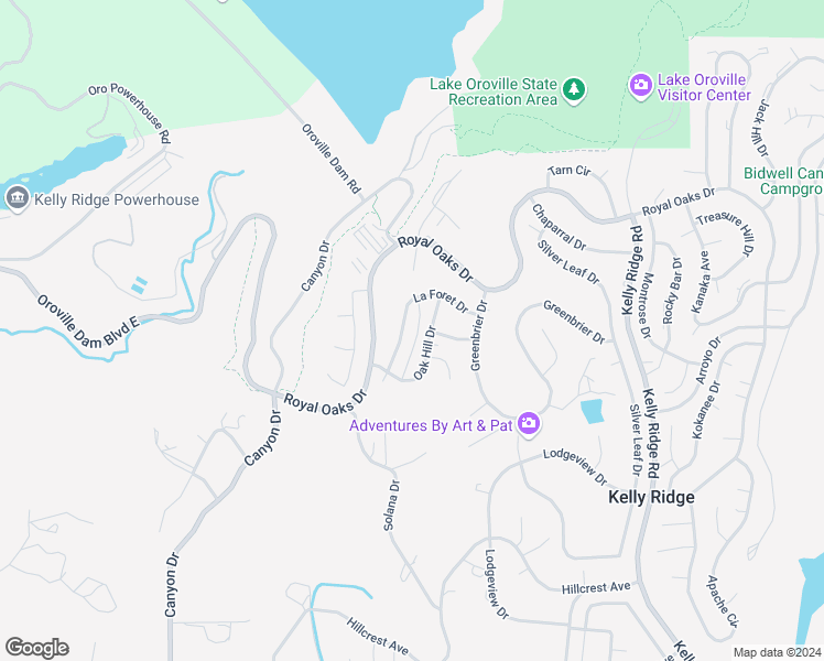 map of restaurants, bars, coffee shops, grocery stores, and more near 35 La Foret Drive in Oroville