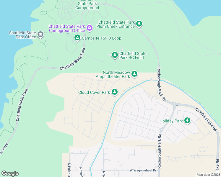 map of restaurants, bars, coffee shops, grocery stores, and more near 9240 Lake Breeze Drive in Littleton