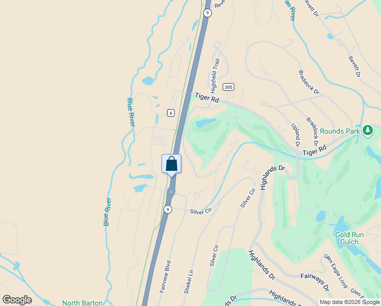 map of restaurants, bars, coffee shops, grocery stores, and more near 203 Marksberry Way in Breckenridge