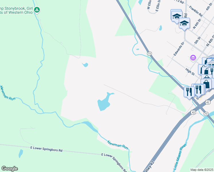 map of restaurants, bars, coffee shops, grocery stores, and more near 5323 Wilkerson Lane in Waynesville