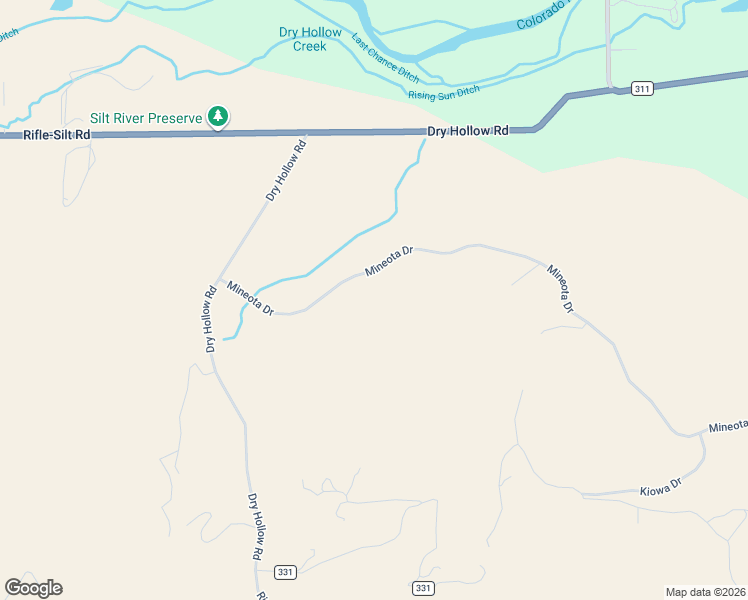 map of restaurants, bars, coffee shops, grocery stores, and more near 416 Mineota Drive in Silt