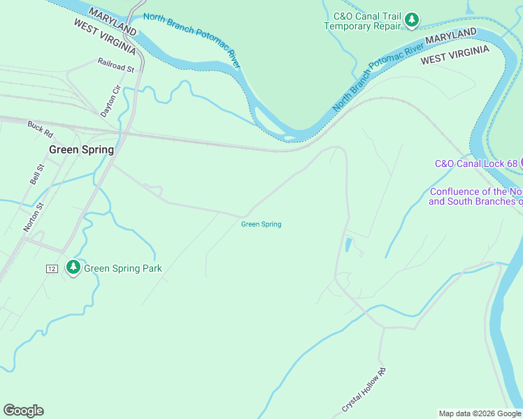 map of restaurants, bars, coffee shops, grocery stores, and more near 581 Arnold Stickley North Road in Green Spring