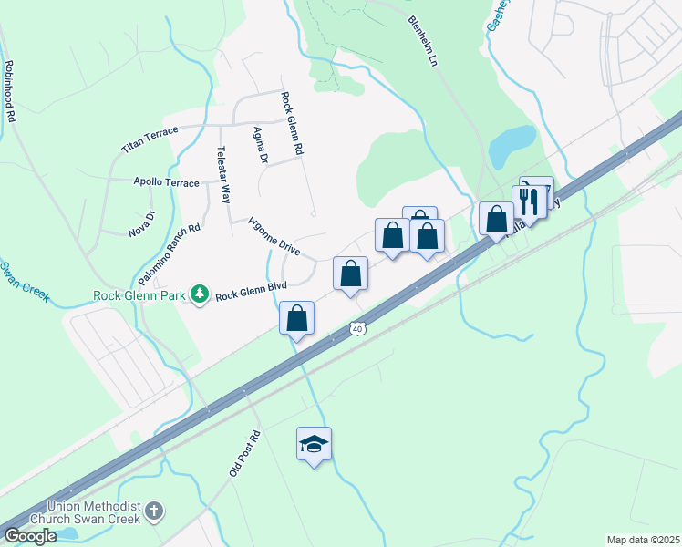map of restaurants, bars, coffee shops, grocery stores, and more near 2304 Julie Court in Havre de Grace