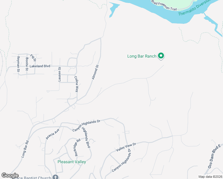 map of restaurants, bars, coffee shops, grocery stores, and more near 691 Long Bar Road in Oroville