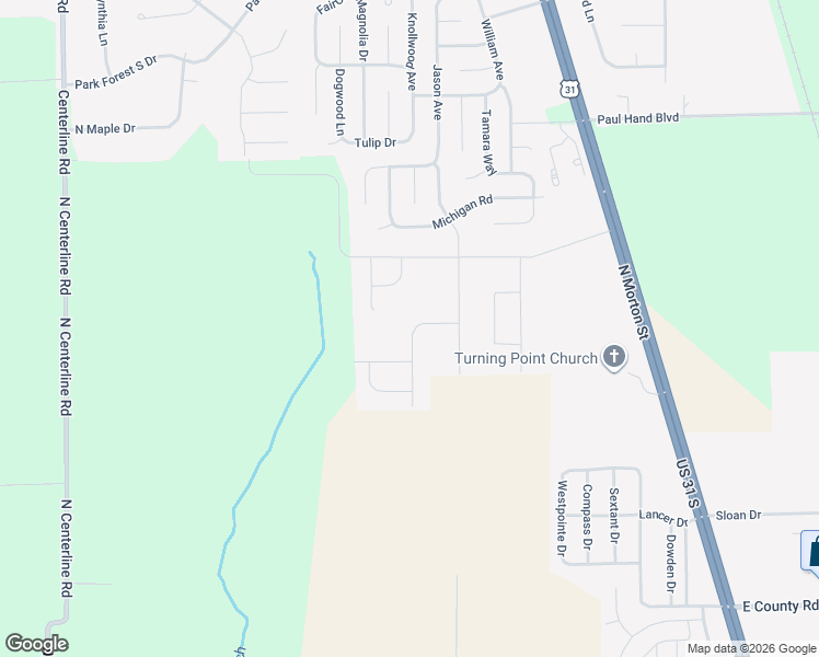 map of restaurants, bars, coffee shops, grocery stores, and more near 1523 Michigan Road in Franklin