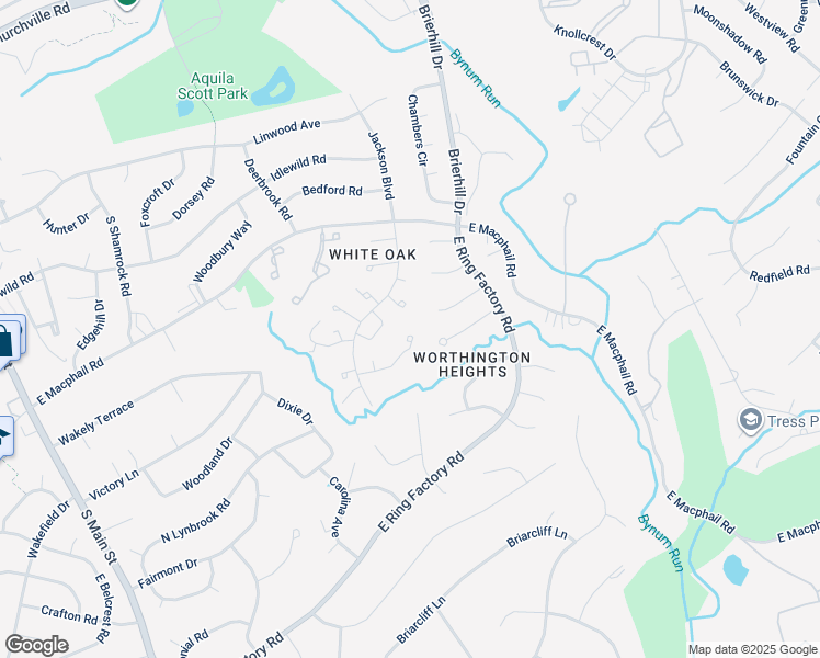 map of restaurants, bars, coffee shops, grocery stores, and more near 12 Overbrook Lane in Bel Air