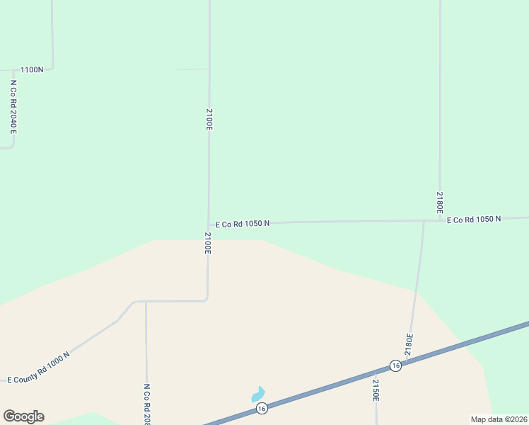map of restaurants, bars, coffee shops, grocery stores, and more near 20001-21675 East Co Road 1050 North in Ashmore