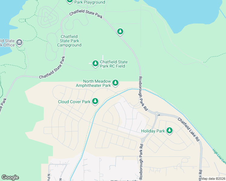 map of restaurants, bars, coffee shops, grocery stores, and more near 9138 Lake Breeze Drive in Douglas County