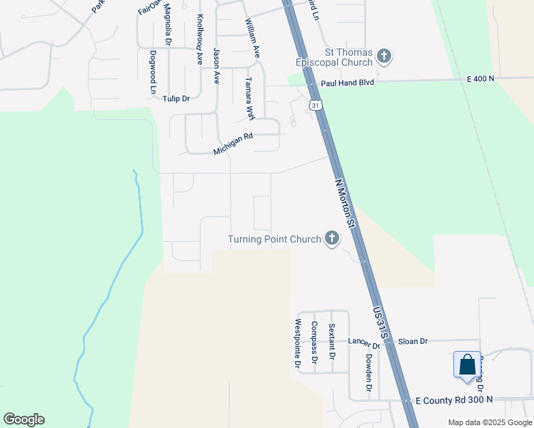 map of restaurants, bars, coffee shops, grocery stores, and more near 1429 Tamara Court in Franklin