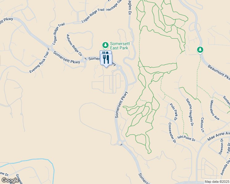 map of restaurants, bars, coffee shops, grocery stores, and more near 1618 Spring Hill Drive in Reno
