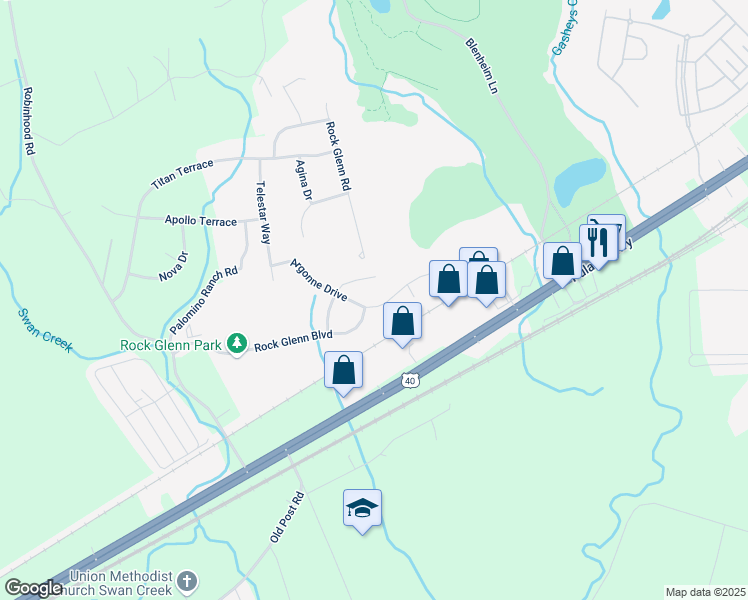 map of restaurants, bars, coffee shops, grocery stores, and more near 2211 Argonne Drive in Havre de Grace