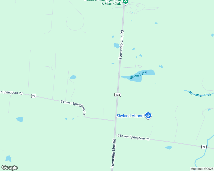 map of restaurants, bars, coffee shops, grocery stores, and more near 6401 Township Line Road in Waynesville