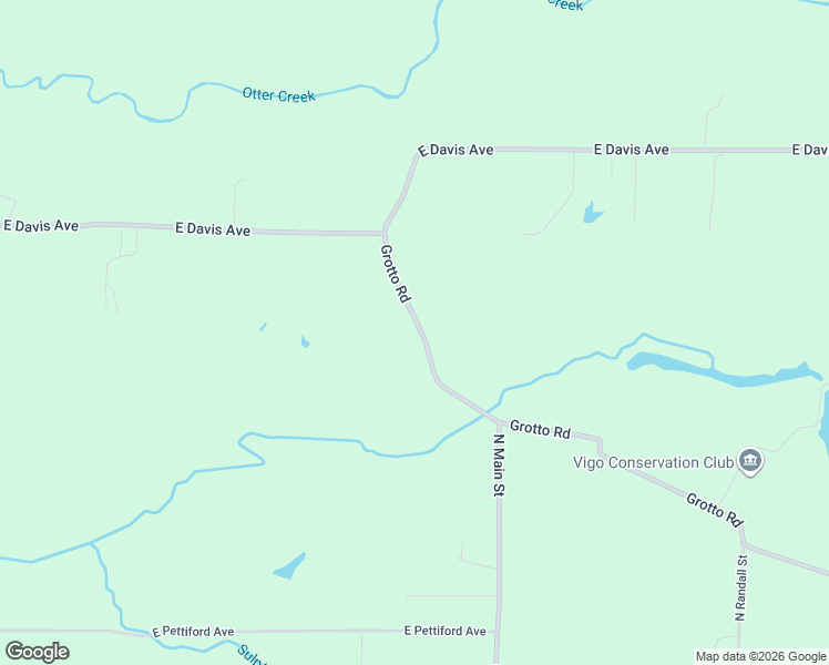 map of restaurants, bars, coffee shops, grocery stores, and more near 9470 Grotto Road in Terre Haute