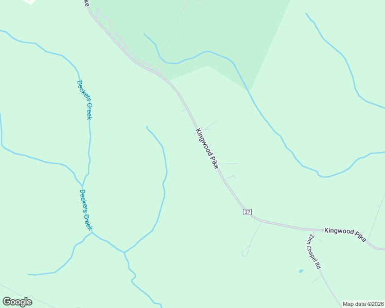 map of restaurants, bars, coffee shops, grocery stores, and more near 3416 Kingwood Pike in Reedsville