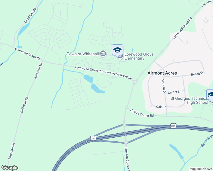 map of restaurants, bars, coffee shops, grocery stores, and more near 1633 Schwinn Street in Middletown