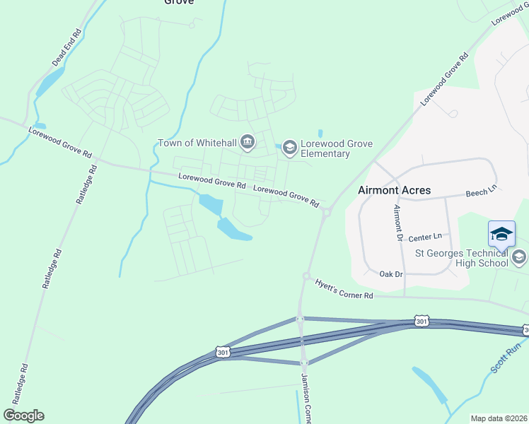 map of restaurants, bars, coffee shops, grocery stores, and more near 1633 Schwinn Street in Middletown