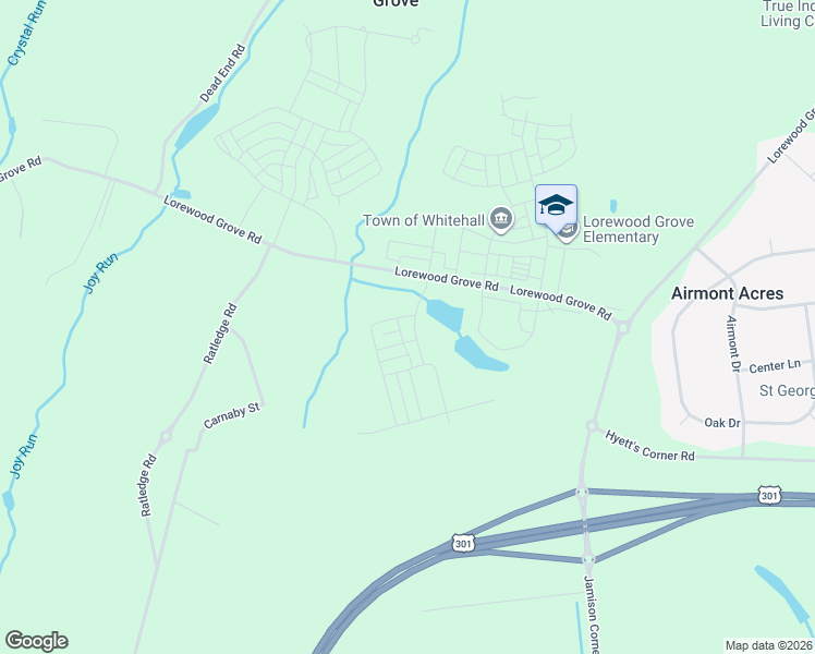 map of restaurants, bars, coffee shops, grocery stores, and more near 998 Lorewood Grove Road in Middletown