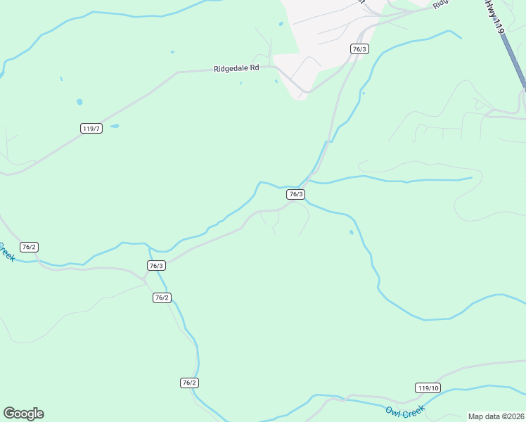 map of restaurants, bars, coffee shops, grocery stores, and more near Ridgedale Hill Road in Monongalia County