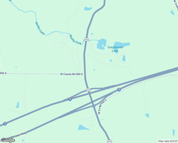 map of restaurants, bars, coffee shops, grocery stores, and more near 8965 Indiana 243 in Cloverdale