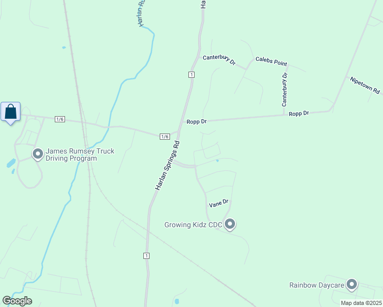 map of restaurants, bars, coffee shops, grocery stores, and more near 57 Ran Rue Drive in Martinsburg