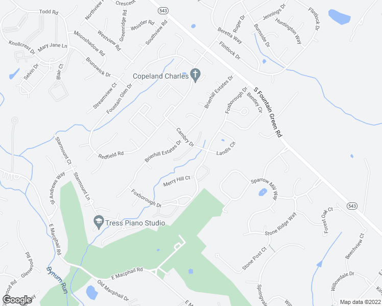 map of restaurants, bars, coffee shops, grocery stores, and more near 1431 Valbrook Court South in Bel Air