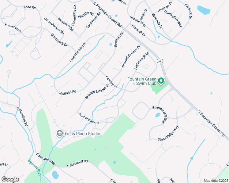 map of restaurants, bars, coffee shops, grocery stores, and more near 1431 Valbrook Court South in Bel Air