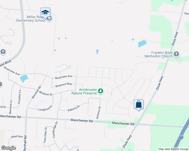 map of restaurants, bars, coffee shops, grocery stores, and more near 5035 Riverview Avenue in Middletown