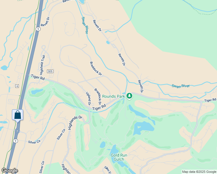 map of restaurants, bars, coffee shops, grocery stores, and more near 114 Swan Drive in Breckenridge