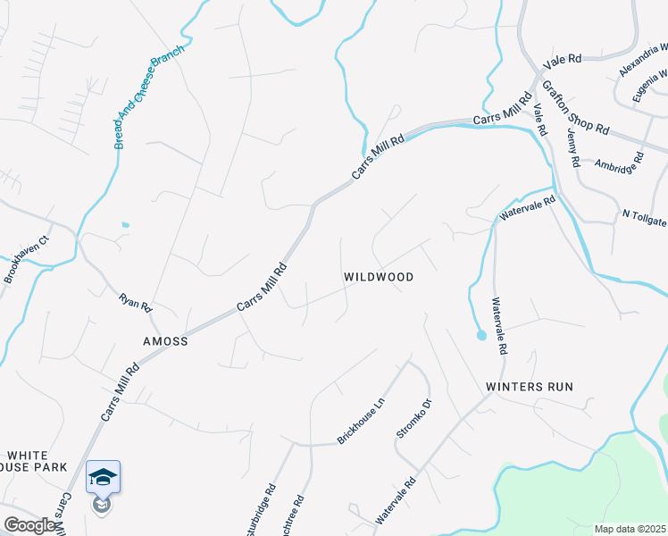 map of restaurants, bars, coffee shops, grocery stores, and more near 1204 Hillsboro Court in Fallston