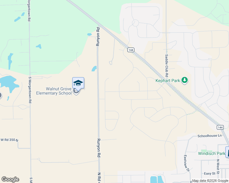 map of restaurants, bars, coffee shops, grocery stores, and more near 3844 Saddle Club South Parkway in Bargersville