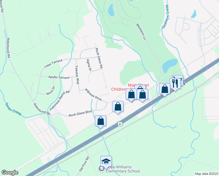 map of restaurants, bars, coffee shops, grocery stores, and more near 1105 Melissa Court in Havre de Grace