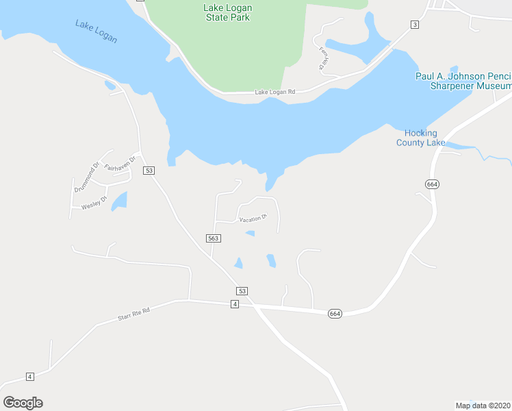 map of restaurants, bars, coffee shops, grocery stores, and more near 13590 Hildebrandt Road in Logan