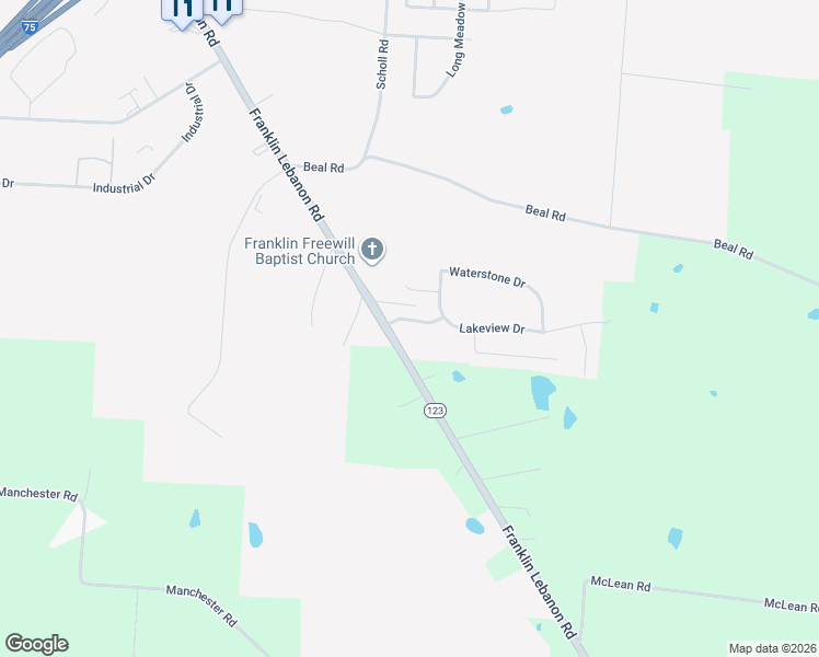 map of restaurants, bars, coffee shops, grocery stores, and more near 21 Twin Lakes Drive in Franklin