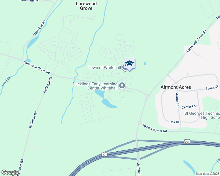 map of restaurants, bars, coffee shops, grocery stores, and more near 1615 Schwinn Street in Middletown