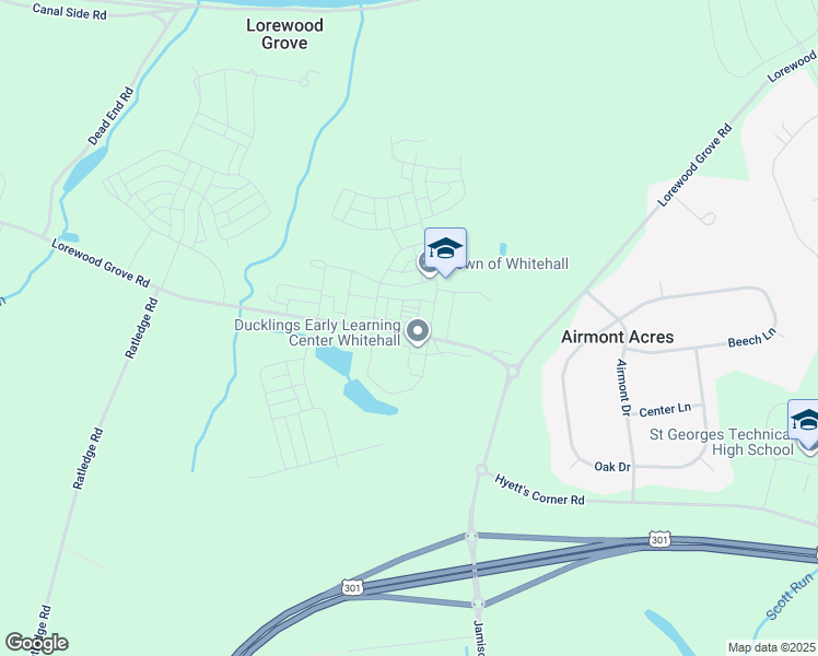 map of restaurants, bars, coffee shops, grocery stores, and more near 962 Lorewood Grove Road in Middletown