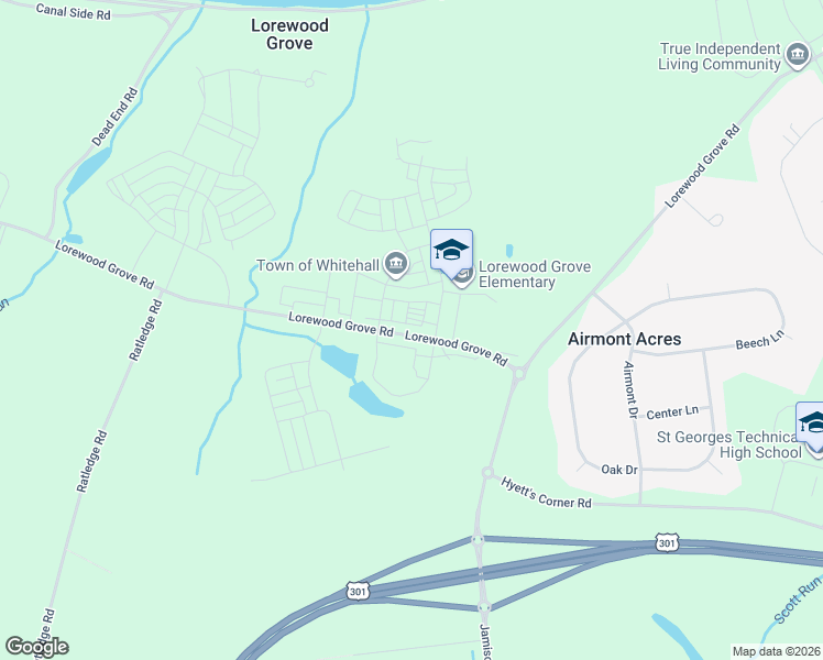 map of restaurants, bars, coffee shops, grocery stores, and more near 962 Lorewood Grove Road in Middletown