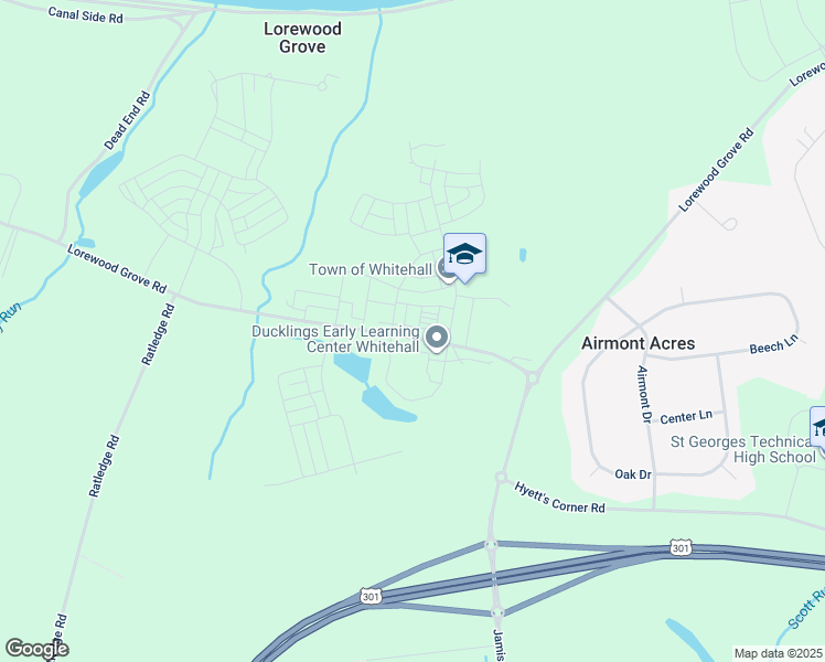 map of restaurants, bars, coffee shops, grocery stores, and more near 962 Lorewood Grove Road in Middletown