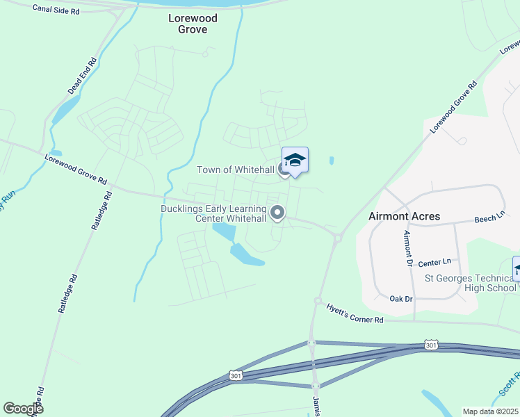 map of restaurants, bars, coffee shops, grocery stores, and more near 962 Lorewood Grove Road in Middletown