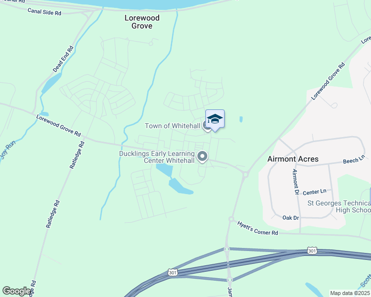 map of restaurants, bars, coffee shops, grocery stores, and more near 541 Wheelmen Street in Middletown