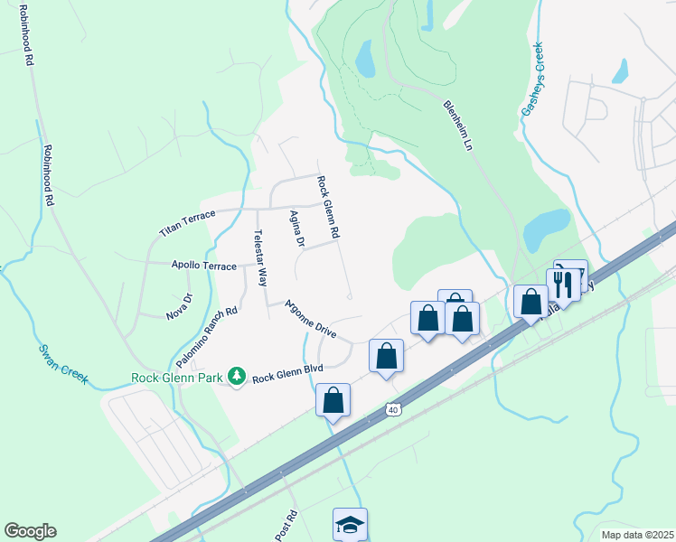 map of restaurants, bars, coffee shops, grocery stores, and more near 9 Rock Glenn Road in Havre de Grace